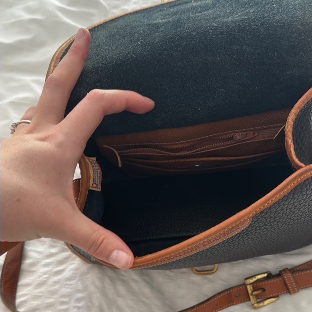 Dooney & Bourke Black and Brown Satchel - Picture 7 of 11